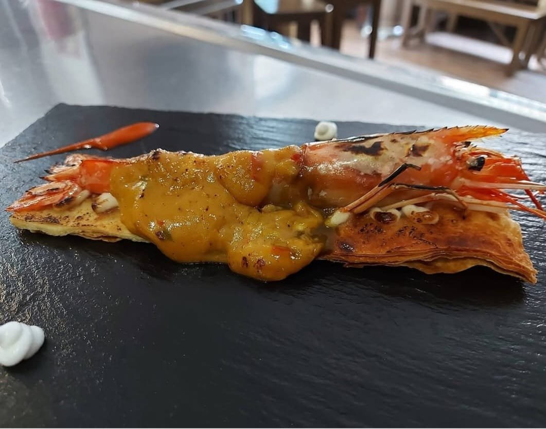 Gamba a la plancha
